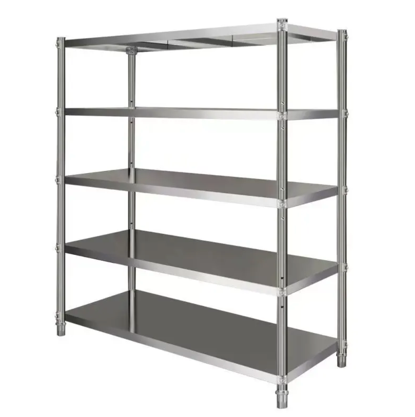 5 Tier Heavy-Duty Stainless Steel Kitchen Storage Shelf